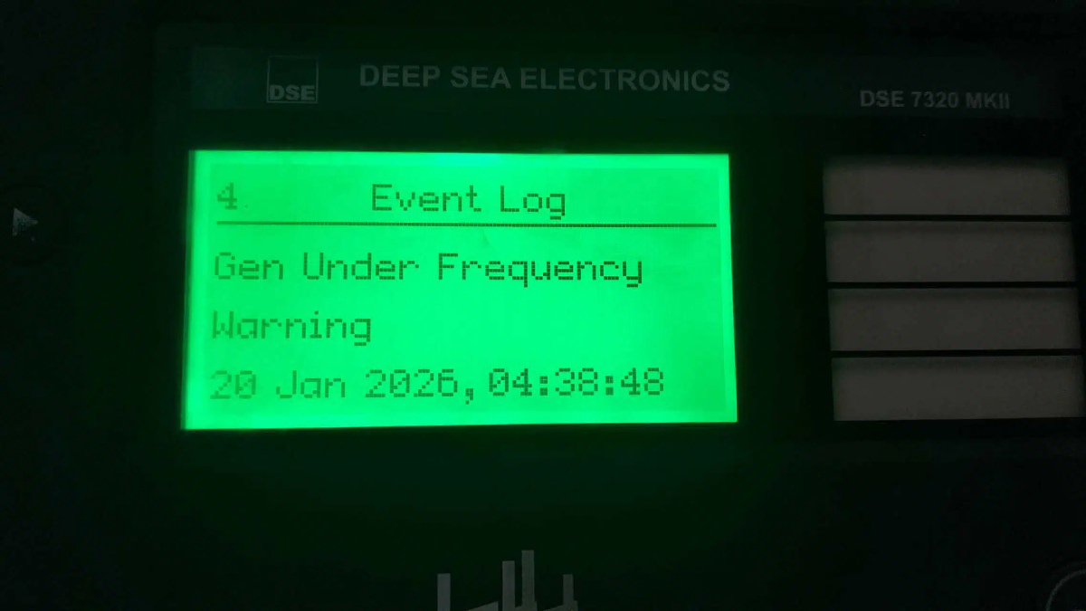 Generator Set Low Speed