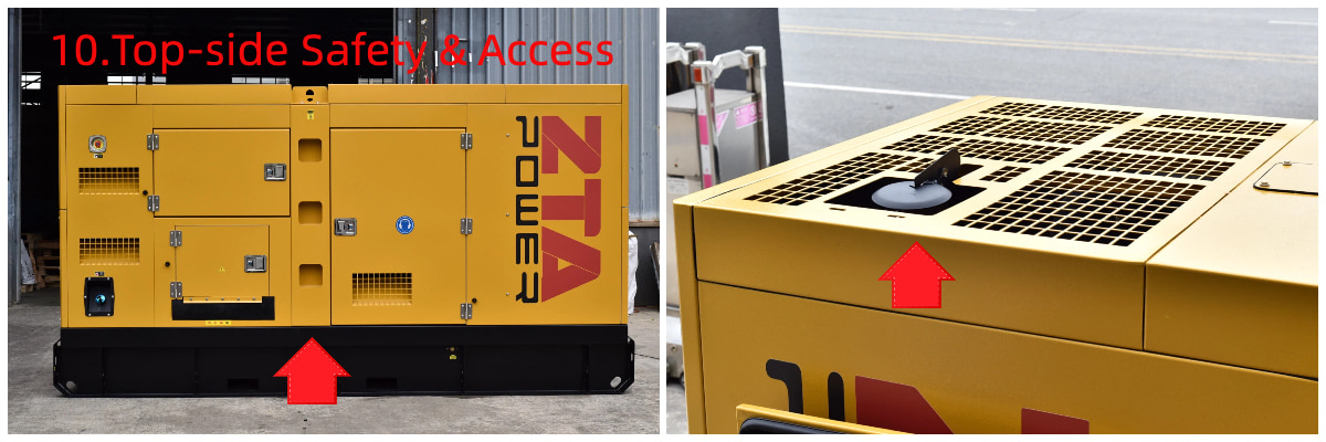 Diesel Generator Anti Slip Access Ladder 
